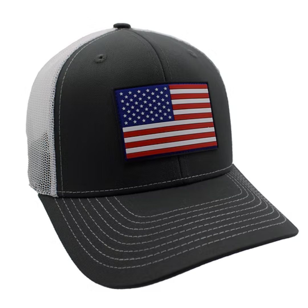 Old Glory Rubber Patch Hat