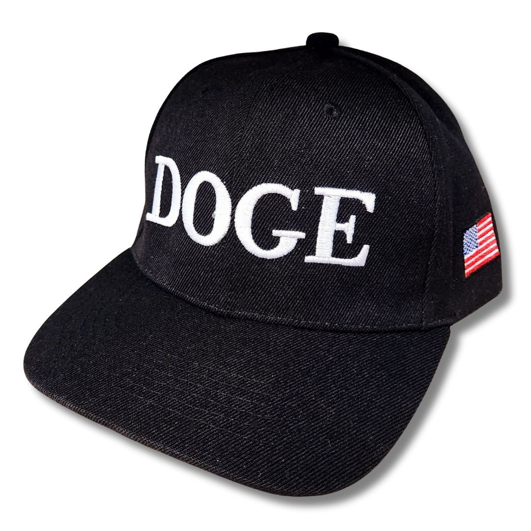 D.O.G.E. Premium Embroidered Hat (Black/White)