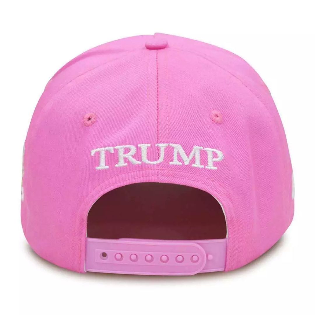 Trump 45-47 Legacy Hat – 4-Sided Embroidered Edition (Patriot Rose Pink)